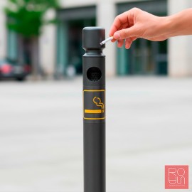 Pilona Cendrer Agglo Ø 76 mm | Mobiliari Urbà d'Alta Capacitat